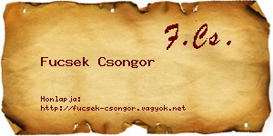Fucsek Csongor névjegykártya